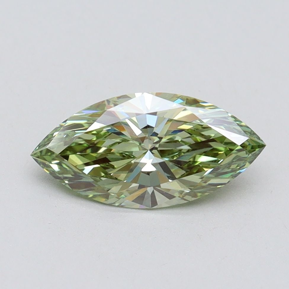 Loose Diamond - MARQUISE 1.04ct Fancy Vivid Green VS1: Loose Diamond - MARQUISE 1.04ct Fancy Vivid Green VS1 Source: This is a real non-mined Diamond that has been grown in a lab Shape: MARQUISE Carats: 1.04 Color: Fancy Vivid Green Certification: IGI