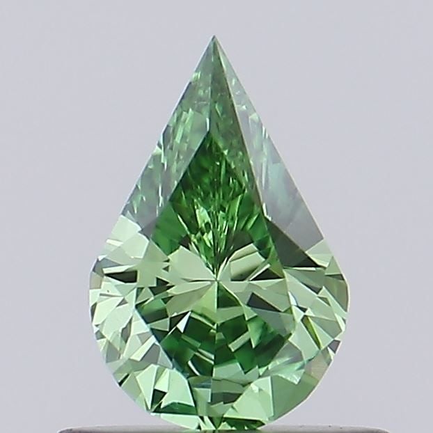 Loose Diamond - PEAR 0.48ct Fancy Vivid Green VS1: Loose Diamond - PEAR 0.48ct Fancy Vivid Green VS1 Source: This is a real non-mined Diamond that has been grown in a lab Shape: PEAR Carats: 0.48 Color: Fancy Vivid Green Certification: IGI Video: