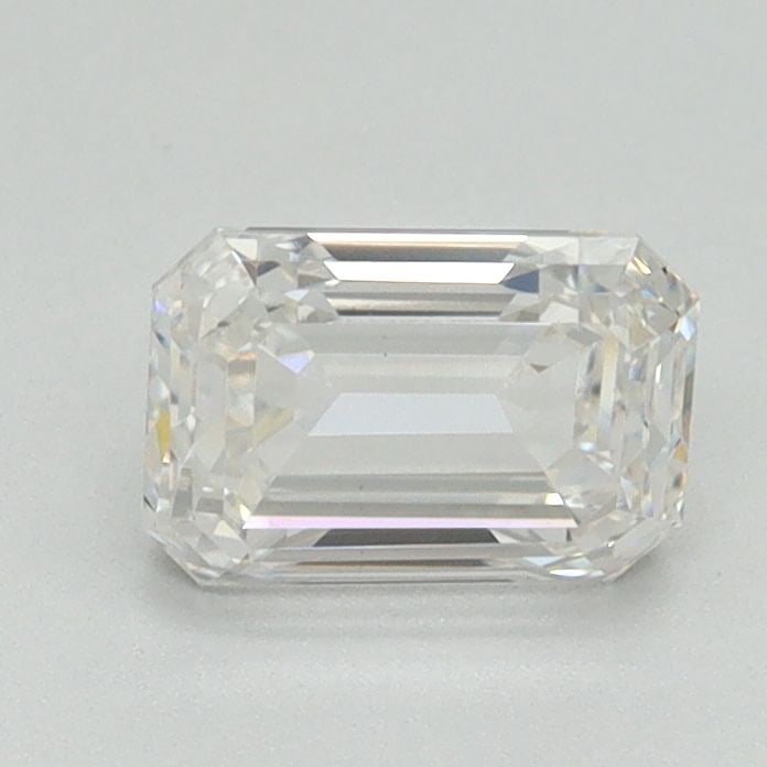 Loose Diamond - EMERALD 1.04ct F VS1: Loose Diamond - EMERALD 1.04ct F VS1 Source: This is a real non-mined Diamond that has been grown in a lab Shape: EMERALD Carats: 1.04 Color: F Clarity: VS1 Certification: NONE Video: Video Link The