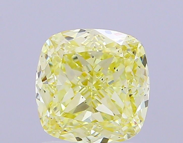 Loose Diamond - CUSHION MODIFIED 2.2ct Fancy Intense Yellow VS2: Loose Diamond - CUSHION MODIFIED 2.2ct Fancy Intense Yellow VS2 Source: This is a real non-mined Diamond that has been grown in a lab Shape: CUSHION MODIFIED Carats: 2.2 Color: Fancy Intense Yellow Ce