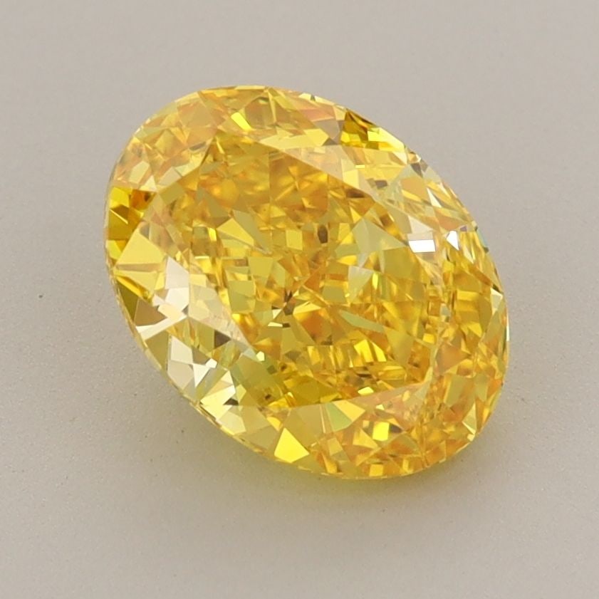 Loose Diamond - OVAL 2.1ct Fancy Vivid Yellow IF: Loose Diamond - OVAL 2.1ct Fancy Vivid Yellow IF Source: This is a real non-mined Diamond that has been grown in a lab Shape: OVAL Carats: 2.1 Color: Fancy Vivid Yellow Certification: IGI Video: