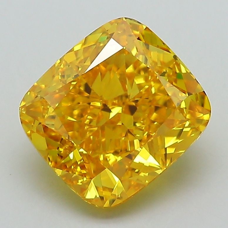Loose Diamond - CUSHION MODIFIED 2.76ct Fancy Vivid Yellow VS1: Loose Diamond - CUSHION MODIFIED 2.76ct Fancy Vivid Yellow VS1 Source: This is a real non-mined Diamond that has been grown in a lab Shape: CUSHION MODIFIED Carats: 2.76 Color: Fancy Vivid Yellow