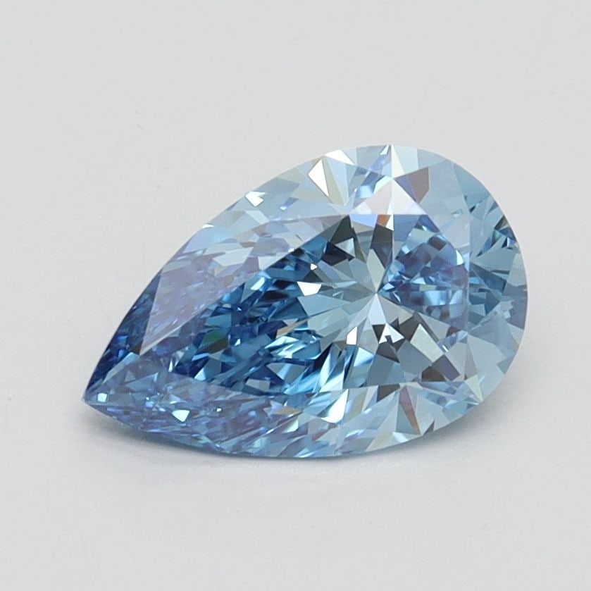 Loose Diamond - PEAR 1.03ct Fancy Vivid Blue VS1: Loose Diamond - PEAR 1.03ct Fancy Vivid Blue VS1 Source: This is a real non-mined Diamond that has been grown in a lab Shape: PEAR Carats: 1.03 Color: Fancy Vivid Blue Certification: IGI Video:
