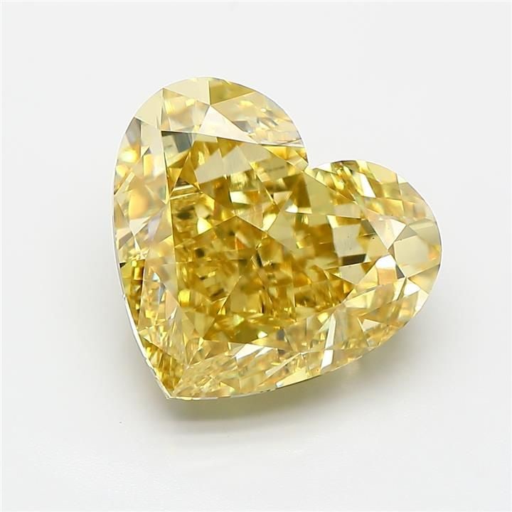 Loose Diamond - HEART 6.07ct Fancy Intense Yellow VS1: Loose Diamond - HEART 6.07ct Fancy Intense Yellow VS1 Source: This is a real non-mined Diamond that has been grown in a lab Shape: HEART Carats: 6.07 Color: Fancy Intense Yellow Certification: IGI Vid
