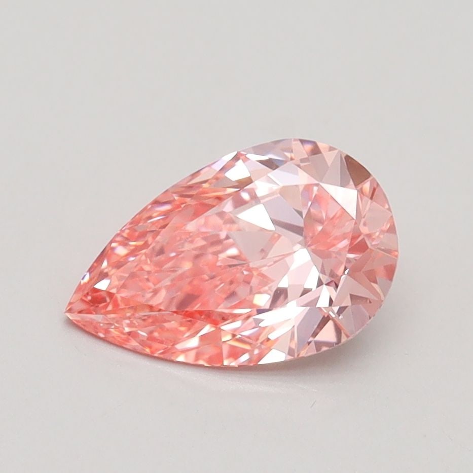 Loose Diamond - PEAR 1.08ct Fancy Vivid Pink VS1: Loose Diamond - PEAR 1.08ct Fancy Vivid Pink VS1 Source: This is a real non-mined Diamond that has been grown in a lab Shape: PEAR Carats: 1.08 Color: Fancy Vivid Pink Certification: IGI Video: