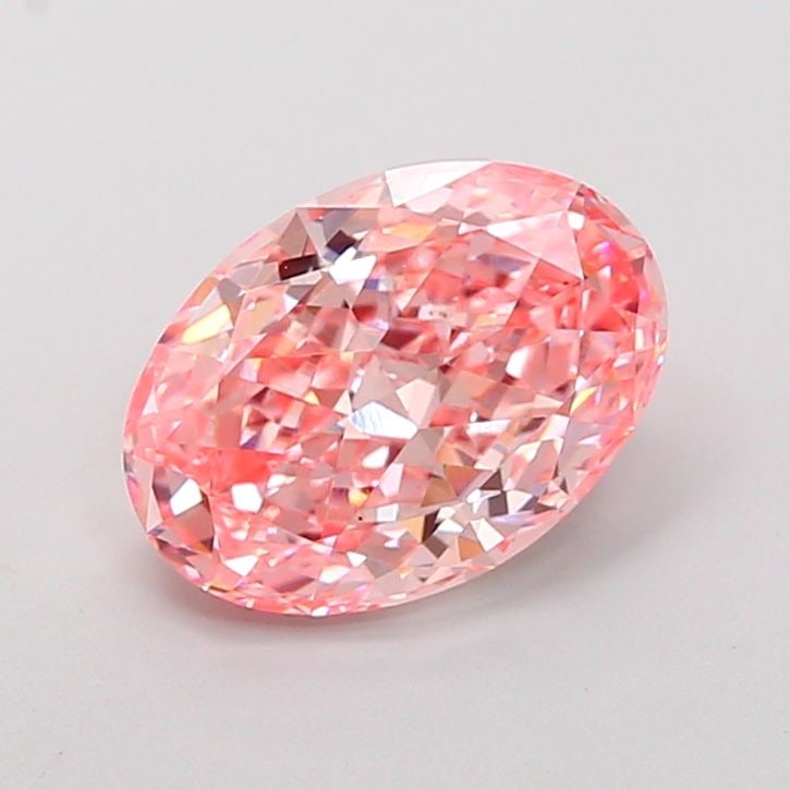 Loose Diamond - OVAL 2.74ct Fancy Vivid Pink VS1: Loose Diamond - OVAL 2.74ct Fancy Vivid Pink VS1 Source: This is a real non-mined Diamond that has been grown in a lab Shape: OVAL Carats: 2.74 Color: Fancy Vivid Pink Certification: IGI Video: