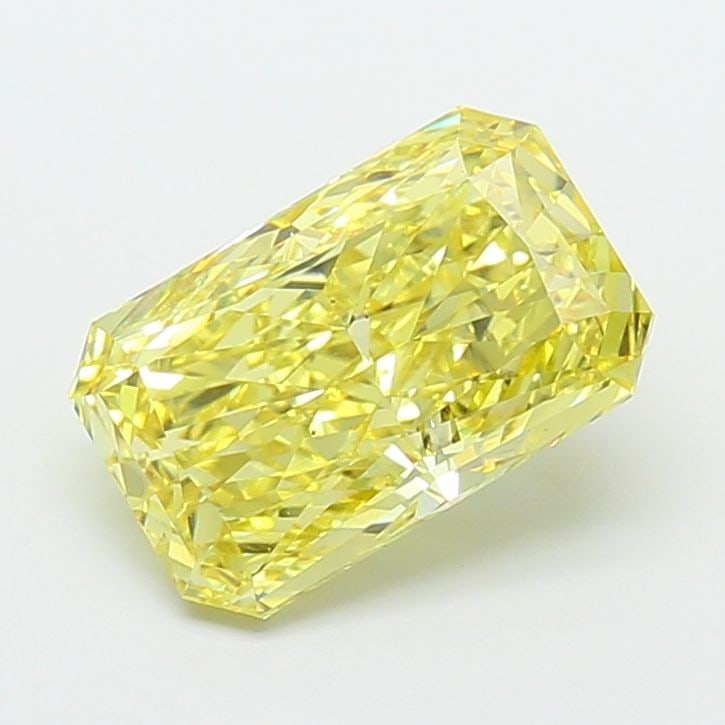 Loose Diamond - RADIANT 3.7ct Fancy Vivid Yellow VS2: Loose Diamond - RADIANT 3.7ct Fancy Vivid Yellow VS2 Source: This is a real non-mined Diamond that has been grown in a lab Shape: RADIANT Carats: 3.7 Color: Fancy Vivid Yellow Certification: IGI Video