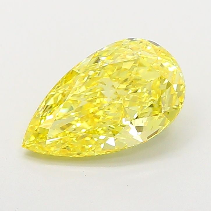 Loose Diamond - PEAR 2.76ct Fancy Vivid Yellow VS2: Loose Diamond - PEAR 2.76ct Fancy Vivid Yellow VS2 Source: This is a real non-mined Diamond that has been grown in a lab Shape: PEAR Carats: 2.76 Color: Fancy Vivid Yellow Certification: IGI Video: