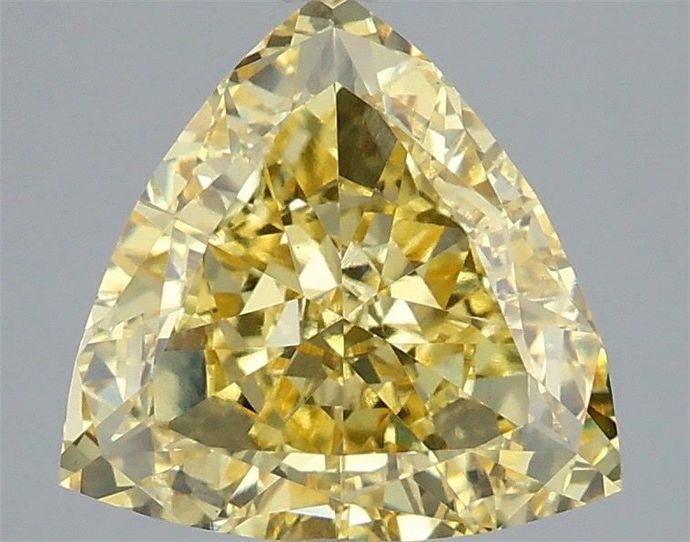 Loose Diamond - TRIANGULAR 3.06ct Fancy Intense Yellow VS1 (1 of 1)