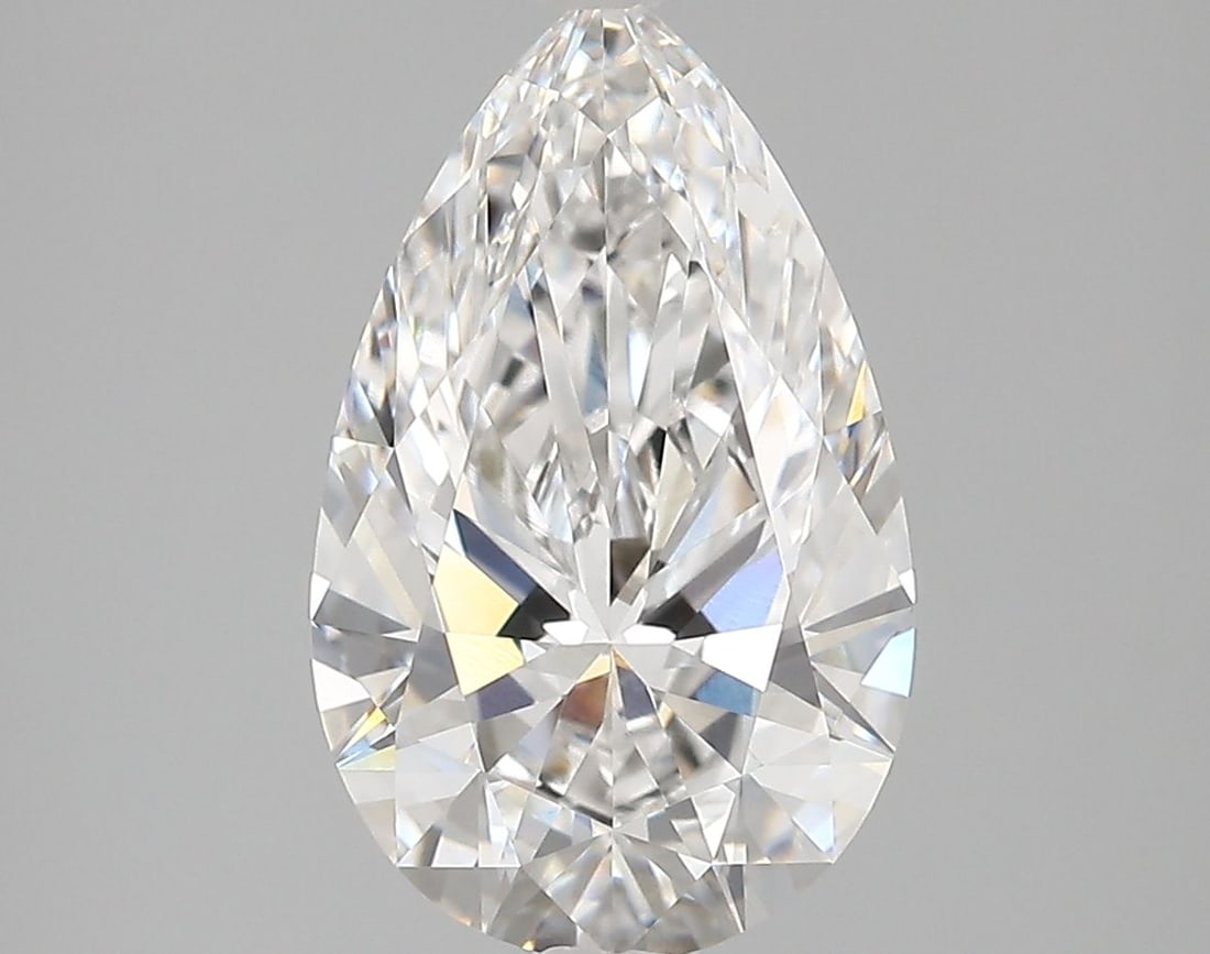 Loose Diamond - PEAR 3.4ct E VVS1: Loose Diamond - PEAR 3.4ct E VVS1 Source: This is a real non-mined Diamond that has been grown in a lab Shape: PEAR Carats: 3.4 Color: E Clarity: VVS1 Certification: IGI Video: Video Link The Diamond