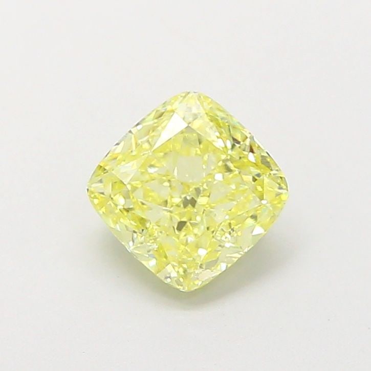 Loose Diamond - CUSHION MODIFIED 1.06ct Fancy Intense Yellow VVS2: Loose Diamond - CUSHION MODIFIED 1.06ct Fancy Intense Yellow VVS2 Source: This is a real non-mined Diamond that has been grown in a lab Shape: CUSHION MODIFIED Carats: 1.06 Color: Fancy Intense Yellow