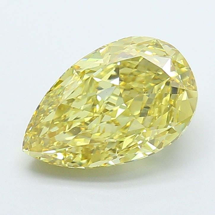 Loose Diamond - PEAR 5.03ct Fancy Yellow VS1: Loose Diamond - PEAR 5.03ct Fancy Yellow VS1 Source: This is a real non-mined Diamond that has been grown in a lab Shape: PEAR Carats: 5.03 Color: Fancy Yellow Certification: IGI Video: