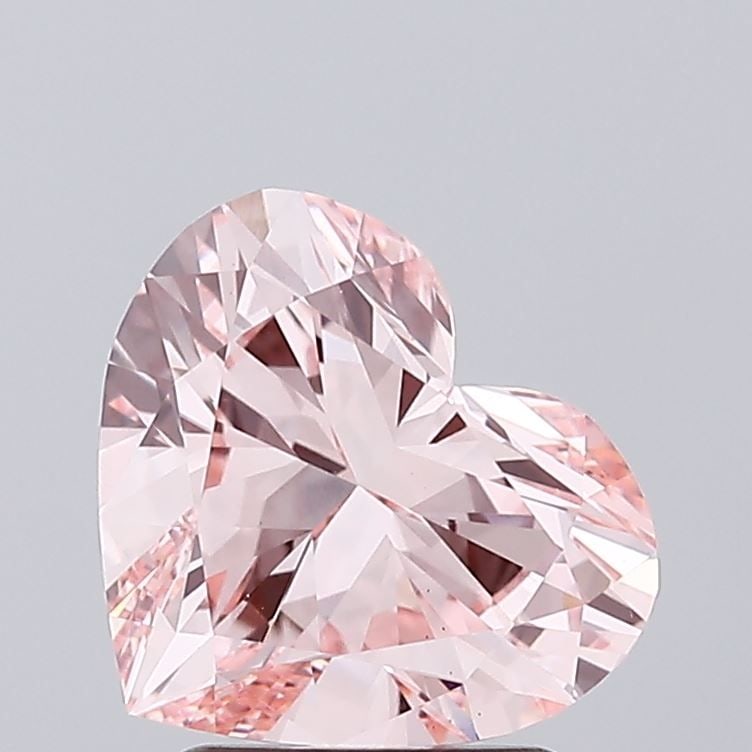 Loose Diamond - HEART 2.45ct Fancy Intense Pink VS1: Loose Diamond - HEART 2.45ct Fancy Intense Pink VS1 Source: This is a real non-mined Diamond that has been grown in a lab Shape: HEART Carats: 2.45 Color: Fancy Intense Pink Certification: IGI Video: