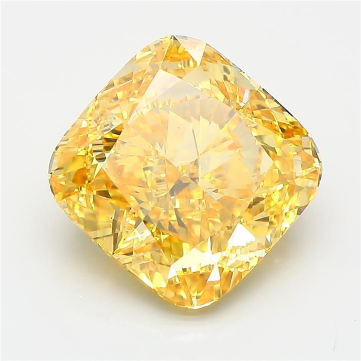 Loose Diamond - CUSHION MODIFIED 7.61ct Fancy Vivid Yellow VS2: Loose Diamond - CUSHION MODIFIED 7.61ct Fancy Vivid Yellow VS2 Source: This is a real non-mined Diamond that has been grown in a lab Shape: CUSHION MODIFIED Carats: 7.61 Color: Fancy Vivid Yellow Cert
