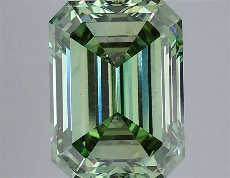 Loose Diamond - EMERALD 4.03ct Fancy Vivid Green VS1: Loose Diamond - EMERALD 4.03ct Fancy Vivid Green VS1 Source: This is a real non-mined Diamond that has been grown in a lab Shape: EMERALD Carats: 4.03 Color: Fancy Vivid Green Certification: IGI