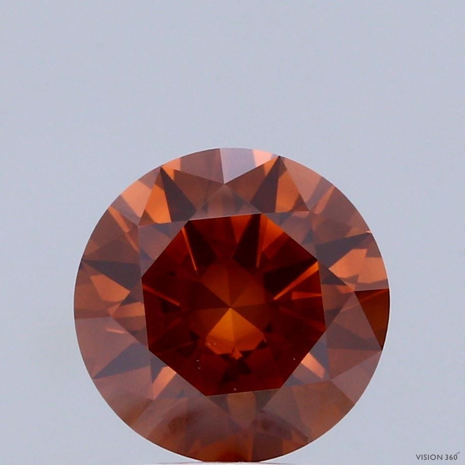 Loose Diamond - ROUND 3.0ct Fancy Deep Brownish Orange VS1: Loose Diamond - ROUND 3.0ct Fancy Deep Brownish Orange VS1 Source: This is a real non-mined Diamond that has been grown in a lab Shape: ROUND Carats: 3.0 Color: Fancy Deep Brownish Orange Certificatio