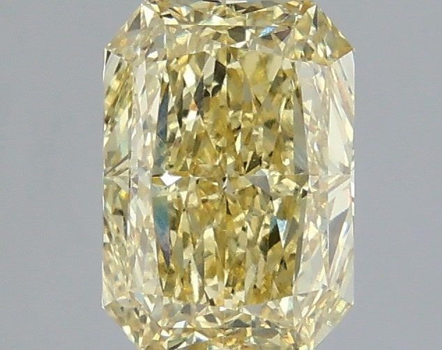 Loose Diamond - RADIANT 2.06ct Fancy Intense Yellow VS1: Loose Diamond - RADIANT 2.06ct Fancy Intense Yellow VS1 Source: This is a real non-mined Diamond that has been grown in a lab Shape: RADIANT Carats: 2.06 Color: Fancy Intense Yellow Certification: