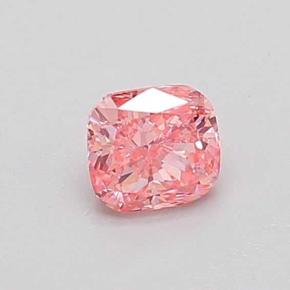 Loose Diamond - CUSHION BRILLIANT 0.39ct Fancy Vivid Pink SI2: Loose Diamond - CUSHION BRILLIANT 0.39ct Fancy Vivid Pink SI2 Source: This is a real non-mined Diamond that has been grown in a lab Shape: CUSHION BRILLIANT Carats: 0.39 Color: Fancy Vivid Pink Certif