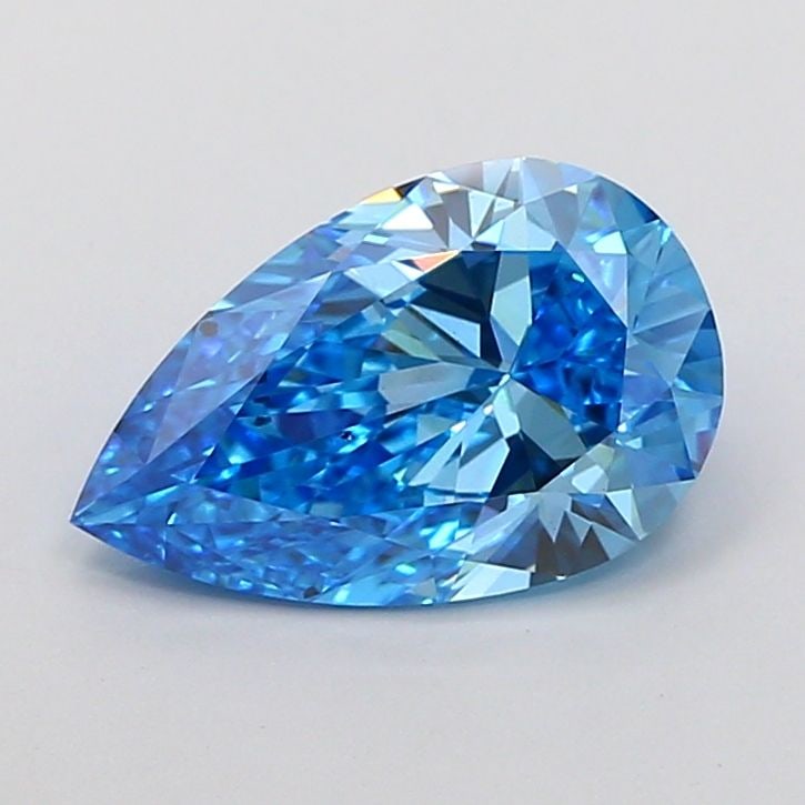 Loose Diamond - PEAR 2.06ct Fancy Vivid Blue SI1: Loose Diamond - PEAR 2.06ct Fancy Vivid Blue SI1 Source: This is a real non-mined Diamond that has been grown in a lab Shape: PEAR Carats: 2.06 Color: Fancy Vivid Blue Certification: IGI Video: