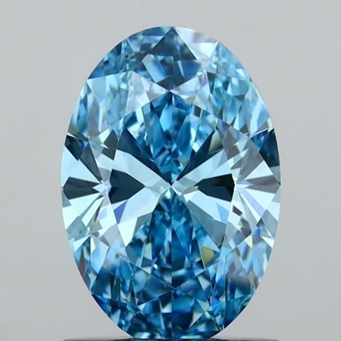 Loose Diamond - OVAL 1.02ct Fancy Vivid Blue VVS2: Loose Diamond - OVAL 1.02ct Fancy Vivid Blue VVS2 Source: This is a real non-mined Diamond that has been grown in a lab Shape: OVAL Carats: 1.02 Color: Fancy Vivid Blue Certification: IGI Video: