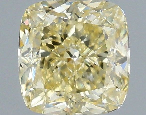 Loose Diamond - CUSHION MODIFIED 1.06ct Fancy Yellow VVS2: Loose Diamond - CUSHION MODIFIED 1.06ct Fancy Yellow VVS2 Source: This is a real non-mined Diamond that has been grown in a lab Shape: CUSHION MODIFIED Carats: 1.06 Color: Fancy Yellow Certification: 