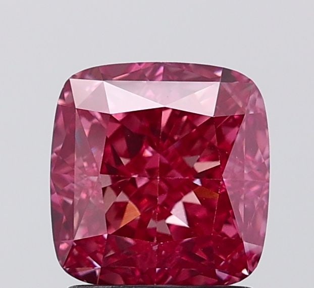 Loose Diamond - CUSHION MODIFIED 2.09ct Fancy Deep Pink VS1: Loose Diamond - CUSHION MODIFIED 2.09ct Fancy Deep Pink VS1 Source: This is a real non-mined Diamond that has been grown in a lab Shape: CUSHION MODIFIED Carats: 2.09 Color: Fancy Deep Pink Certificat