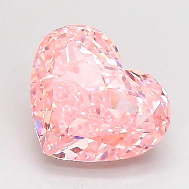 Loose Diamond - HEART 1.81ct Fancy Vivid Pink VS2: Loose Diamond - HEART 1.81ct Fancy Vivid Pink VS2 Source: This is a real non-mined Diamond that has been grown in a lab Shape: HEART Carats: 1.81 Color: Fancy Vivid Pink Certification: IGI Video: