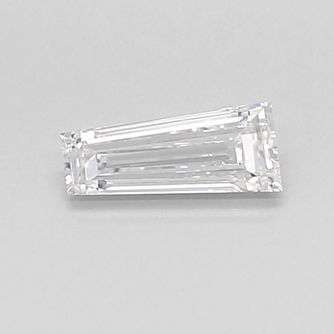 Loose Diamond - TAPERED BAGUETTE 0.28ct D VVS2: Loose Diamond - TAPERED BAGUETTE 0.28ct D VVS2 Source: This is a real non-mined Diamond that has been grown in a lab Shape: TAPERED BAGUETTE Carats: 0.28 Color: D Clarity: VVS2 Certification: NONE