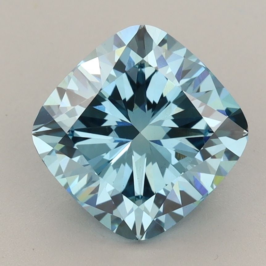 Loose Diamond - CUSHION MODIFIED 3.02ct Fancy Vivid Blue VS1: Loose Diamond - CUSHION MODIFIED 3.02ct Fancy Vivid Blue VS1 Source: This is a real non-mined Diamond that has been grown in a lab Shape: CUSHION MODIFIED Carats: 3.02 Color: Fancy Vivid Blue