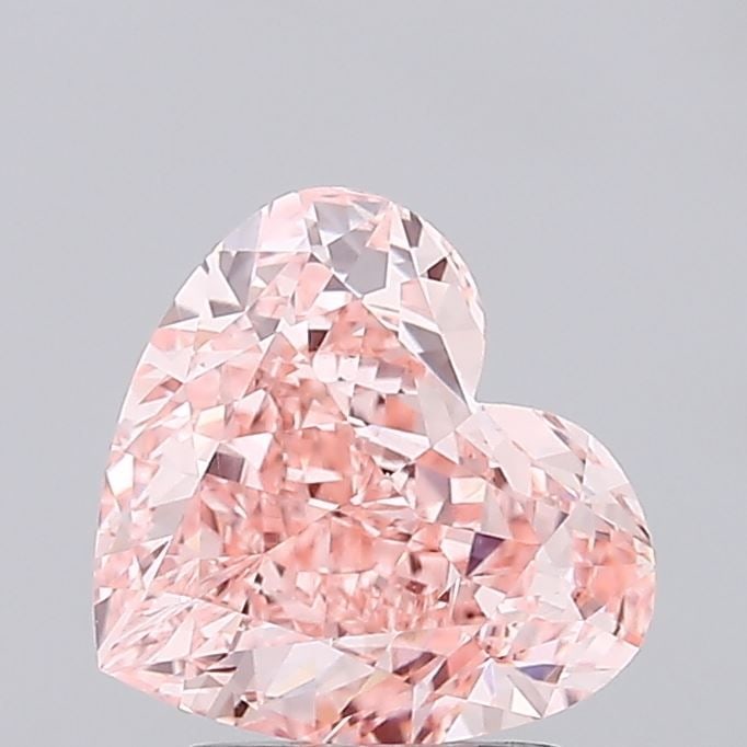Loose Diamond - HEART 2.38ct Fancy Vivid Pink VVS2: Loose Diamond - HEART 2.38ct Fancy Vivid Pink VVS2 Source: This is a real non-mined Diamond that has been grown in a lab Shape: HEART Carats: 2.38 Color: Fancy Vivid Pink Certification: IGI Video:
