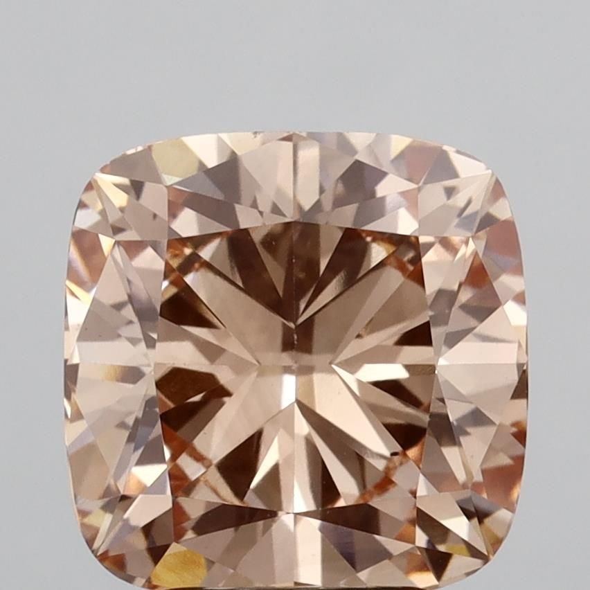 Loose Diamond - CUSHION MODIFIED 4.63ct Fancy Vivid Brownish Orange VS2: Loose Diamond - CUSHION MODIFIED 4.63ct Fancy Vivid Brownish Orange VS2 Source: This is a real non-mined Diamond that has been grown in a lab Shape: CUSHION MODIFIED Carats: 4.63 Color: Fancy Vivid Br