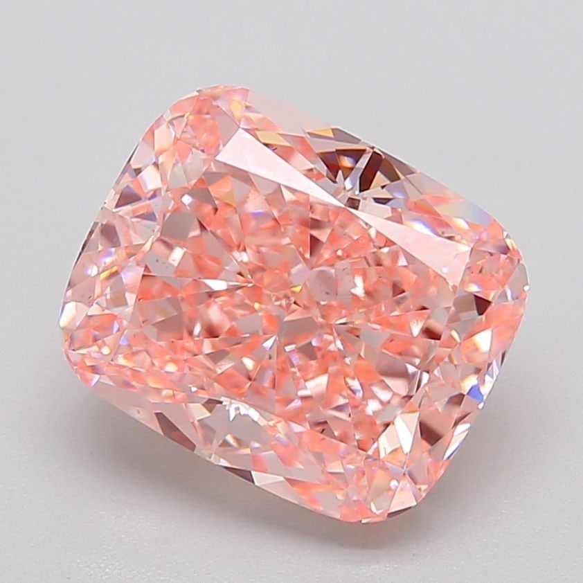 Loose Diamond - CUSHION MODIFIED 6.68ct Fancy Intense Pink VS2: Loose Diamond - CUSHION MODIFIED 6.68ct Fancy Intense Pink VS2 Source: This is a real non-mined Diamond that has been grown in a lab Shape: CUSHION MODIFIED Carats: 6.68 Color: Fancy Intense Pink Cert
