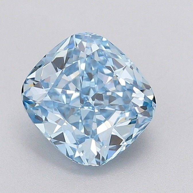 Loose Diamond - CUSHION MODIFIED 2.09ct Fancy Vivid Blue VVS2: Loose Diamond - CUSHION MODIFIED 2.09ct Fancy Vivid Blue VVS2 Source: This is a real non-mined Diamond that has been grown in a lab Shape: CUSHION MODIFIED Carats: 2.09 Color: Fancy Vivid Blue Certifi