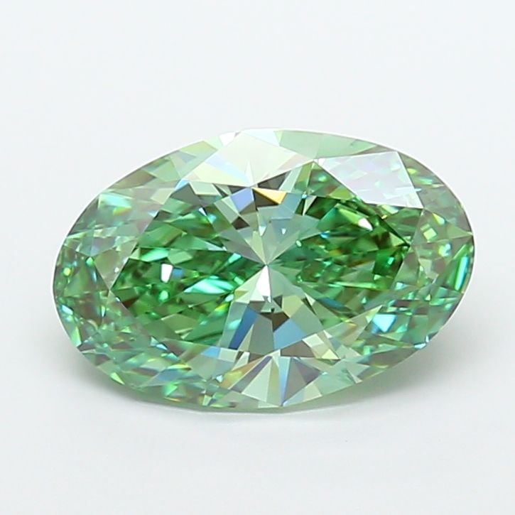 Loose Diamond - OVAL 5.01ct Fancy Vivid Green VVS2 (1 of 1)