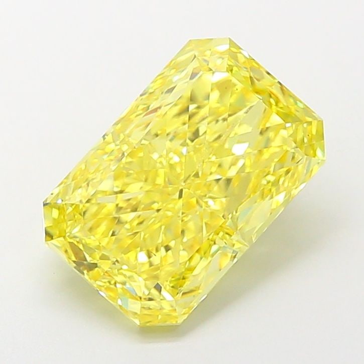 Loose Diamond - RADIANT 4.11ct Fancy Vivid Yellow VS2: Loose Diamond - RADIANT 4.11ct Fancy Vivid Yellow VS2 Source: This is a real non-mined Diamond that has been grown in a lab Shape: RADIANT Carats: 4.11 Color: Fancy Vivid Yellow Certification: IGI Vid