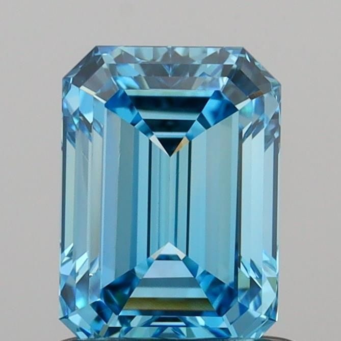 Loose Diamond - EMERALD 1.0ct Fancy Vivid Blue VVS1: Loose Diamond - EMERALD 1.0ct Fancy Vivid Blue VVS1 Source: This is a real non-mined Diamond that has been grown in a lab Shape: EMERALD Carats: 1.0 Color: Fancy Vivid Blue Certification: IGI The