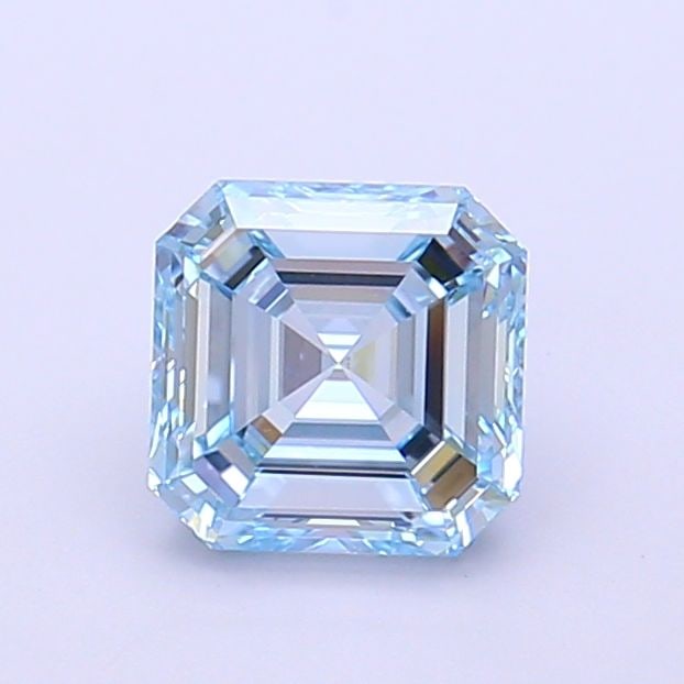 Loose Diamond - ASSCHER 1.15ct Fancy Intense Blue VS1: Loose Diamond - ASSCHER 1.15ct Fancy Intense Blue VS1 Source: This is a real non-mined Diamond that has been grown in a lab Shape: ASSCHER Carats: 1.15 Color: Fancy Intense Blue Certification: IGI Vid