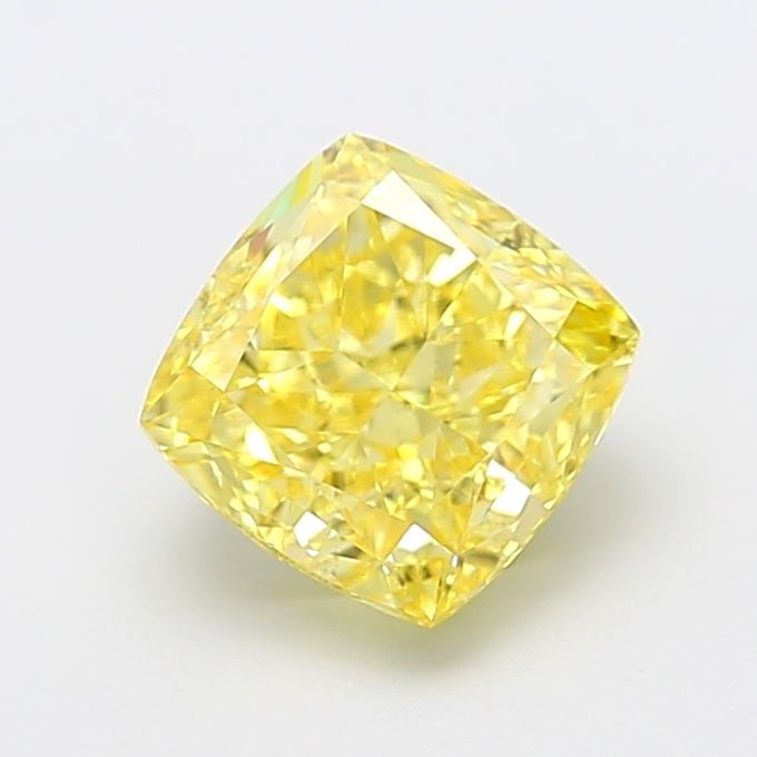 Loose Diamond - CUSHION MODIFIED 3.08ct Fancy Intense Yellow VS1: Loose Diamond - CUSHION MODIFIED 3.08ct Fancy Intense Yellow VS1 Source: This is a real non-mined Diamond that has been grown in a lab Shape: CUSHION MODIFIED Carats: 3.08 Color: Fancy Intense Yellow 