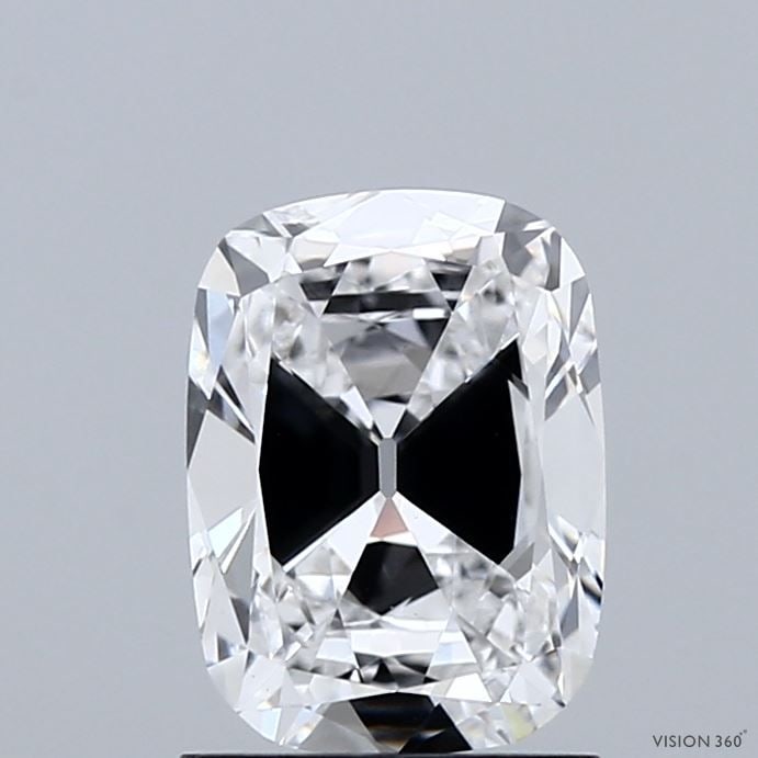 Loose Diamond - CUSHION MODIFIED 1.45ct D VVS2: Loose Diamond - CUSHION MODIFIED 1.45ct D VVS2 Source: This is a real non-mined Diamond that has been grown in a lab Shape: CUSHION MODIFIED Carats: 1.45 Color: D Clarity: VVS2 Certification: IGI Vide