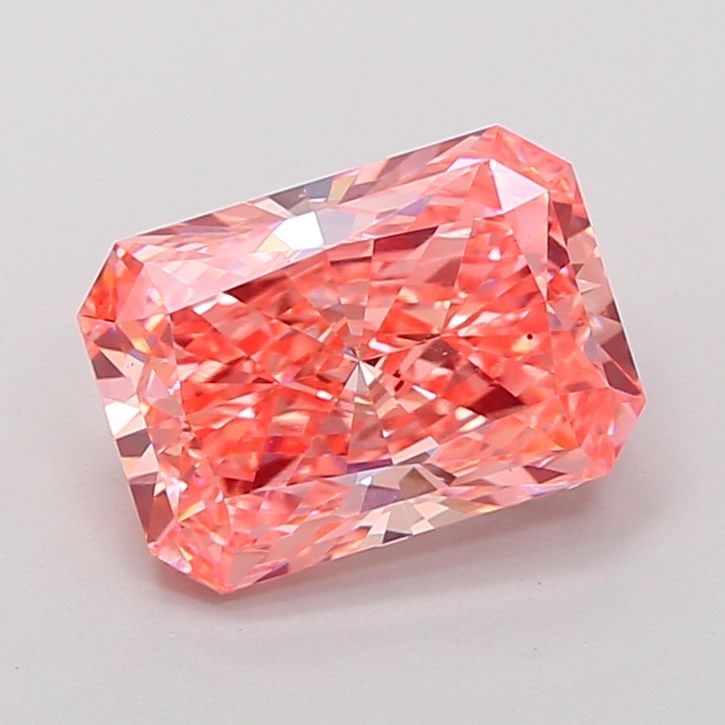 Loose Diamond - RADIANT 3.02ct Fancy Vivid Pink VS2: Loose Diamond - RADIANT 3.02ct Fancy Vivid Pink VS2 Source: This is a real non-mined Diamond that has been grown in a lab Shape: RADIANT Carats: 3.02 Color: Fancy Vivid Pink Certification: IGI Video:
