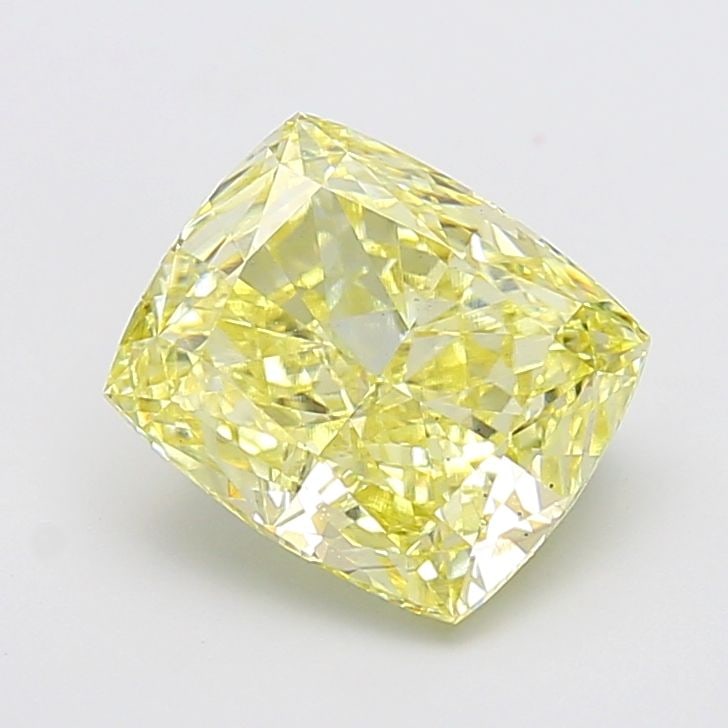 Loose Diamond - CUSHION MODIFIED 4.06ct Fancy Intense Yellow VS1: Loose Diamond - CUSHION MODIFIED 4.06ct Fancy Intense Yellow VS1 Source: This is a real non-mined Diamond that has been grown in a lab Shape: CUSHION MODIFIED Carats: 4.06 Color: Fancy Intense Yellow 