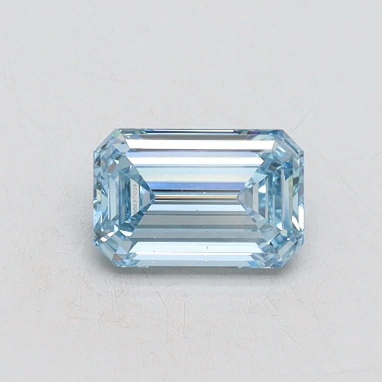 Loose Diamond - EMERALD 0.5ct Fancy Intense Blue VS2: Loose Diamond - EMERALD 0.5ct Fancy Intense Blue VS2 Source: This is a real non-mined Diamond that has been grown in a lab Shape: EMERALD Carats: 0.5 Color: Fancy Intense Blue Certification: IGI