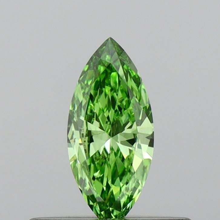 Loose Diamond - MARQUISE 0.21ct Fancy Vivid Green VS1: Loose Diamond - MARQUISE 0.21ct Fancy Vivid Green VS1 Source: This is a real non-mined Diamond that has been grown in a lab Shape: MARQUISE Carats: 0.21 Color: Fancy Vivid Green Certification: IGI