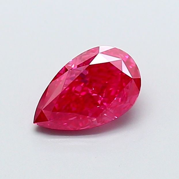 Loose Diamond - PEAR 1.18ct Fancy Vivid Reddish Pink VS1: Loose Diamond - PEAR 1.18ct Fancy Vivid Reddish Pink VS1 Source: This is a real non-mined Diamond that has been grown in a lab Shape: PEAR Carats: 1.18 Color: Fancy Vivid Reddish Pink Certification: