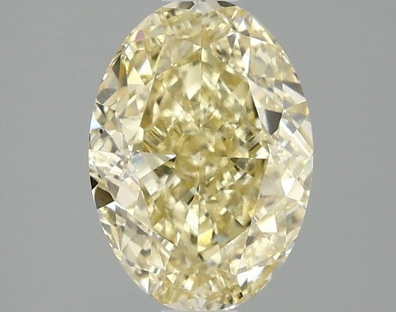 Loose Diamond - OVAL 2.09ct Fancy Intense Yellow VS2: Loose Diamond - OVAL 2.09ct Fancy Intense Yellow VS2 Source: This is a real non-mined Diamond that has been grown in a lab Shape: OVAL Carats: 2.09 Color: Fancy Intense Yellow Certification: IGI Video