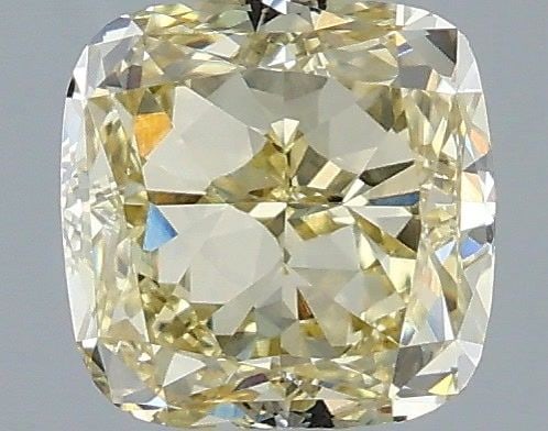 Loose Diamond - CUSHION MODIFIED 1.12ct Fancy Light Yellow VVS2: Loose Diamond - CUSHION MODIFIED 1.12ct Fancy Light Yellow VVS2 Source: This is a real non-mined Diamond that has been grown in a lab Shape: CUSHION MODIFIED Carats: 1.12 Color: Fancy Light Yellow Cer