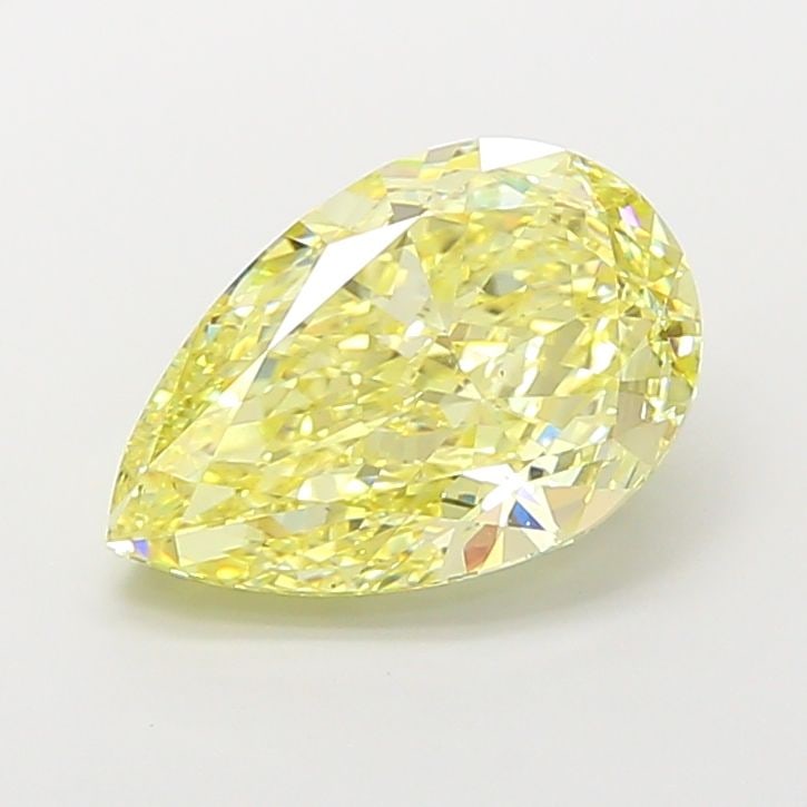 Loose Diamond - PEAR 6.97ct Fancy Intense Yellow VS2: Loose Diamond - PEAR 6.97ct Fancy Intense Yellow VS2 Source: This is a real non-mined Diamond that has been grown in a lab Shape: PEAR Carats: 6.97 Color: Fancy Intense Yellow Certification: IGI Video