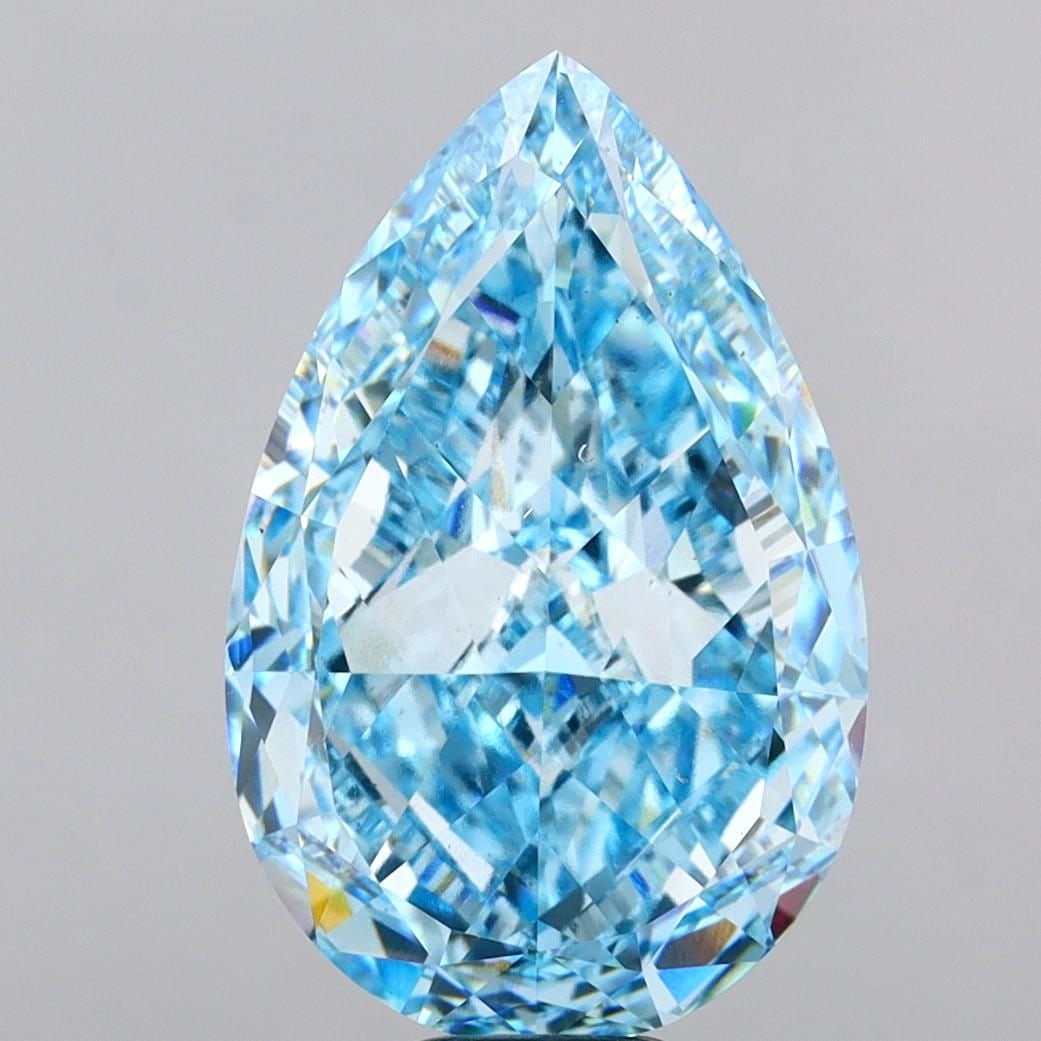 Loose Diamond - PEAR 15.02ct Fancy Vivid Blue VS1 (1 of 1)