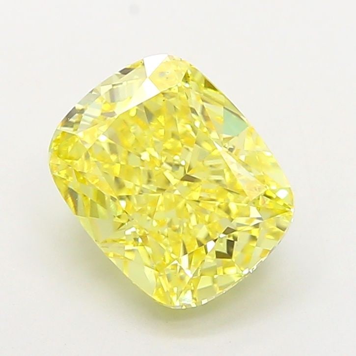 Loose Diamond - CUSHION MODIFIED 3.89ct Fancy Vivid Yellow VS1: Loose Diamond - CUSHION MODIFIED 3.89ct Fancy Vivid Yellow VS1 Source: This is a real non-mined Diamond that has been grown in a lab Shape: CUSHION MODIFIED Carats: 3.89 Color: Fancy Vivid Yellow Cert