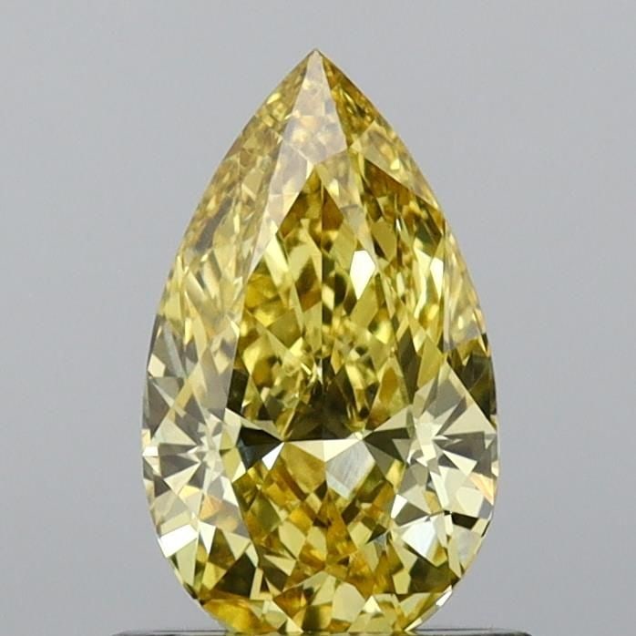 Loose Diamond - PEAR 0.9ct Fancy Intense Yellow VVS2: Loose Diamond - PEAR 0.9ct Fancy Intense Yellow VVS2 Source: This is a real non-mined Diamond that has been grown in a lab Shape: PEAR Carats: 0.9 Color: Fancy Intense Yellow Certification: IGI
